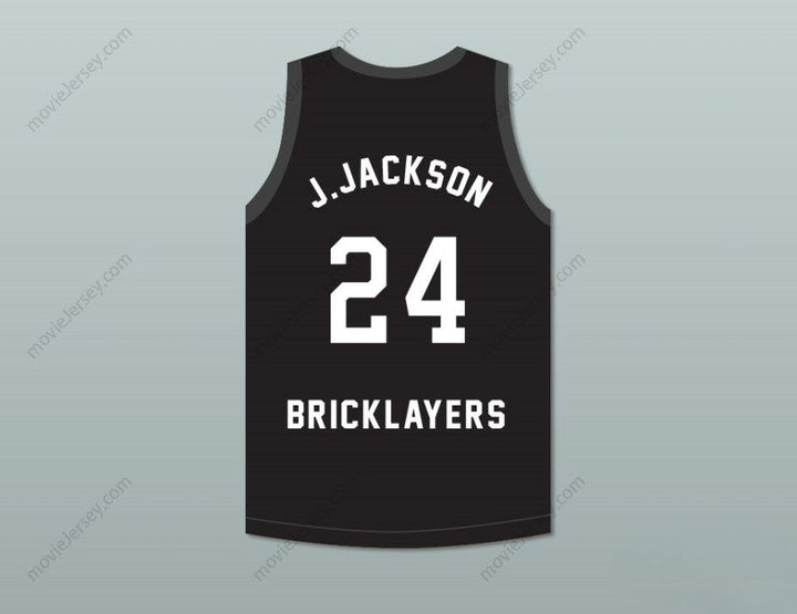 CUSTOM ANY Name Number JIM JACKSON 24 BRICKLAYERS BASKETBALL JERSEY 3RD ANNUAL ROCK N' JOCK B-BALL JAM 1993 Top Stitched S-6XL