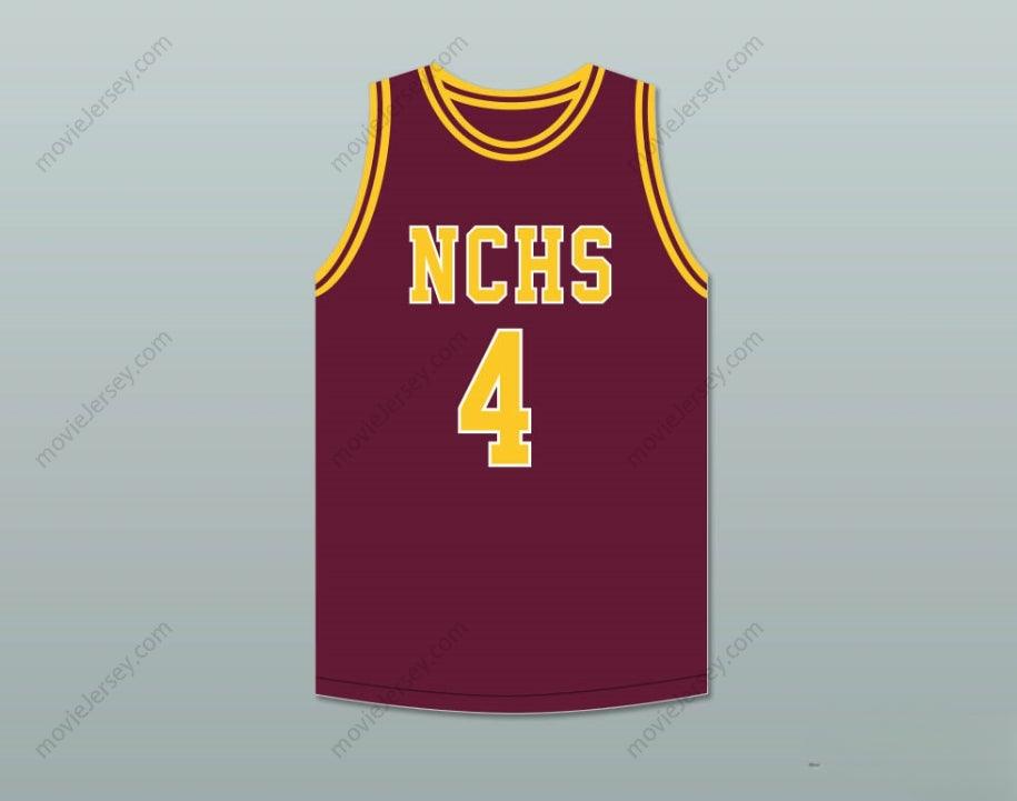 CUSTOM ANY Name Number JOE DUMARS 4  CENTRAL HIGH SCHOOL CHIEFS MAROON BASKETBALL JERSEY 2 Top Stitched S-6XL
