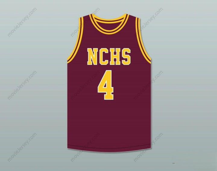 CUSTOM ANY Name Number JOE DUMARS 4  CENTRAL HIGH SCHOOL CHIEFS MAROON BASKETBALL JERSEY 2 Top Stitched S-6XL