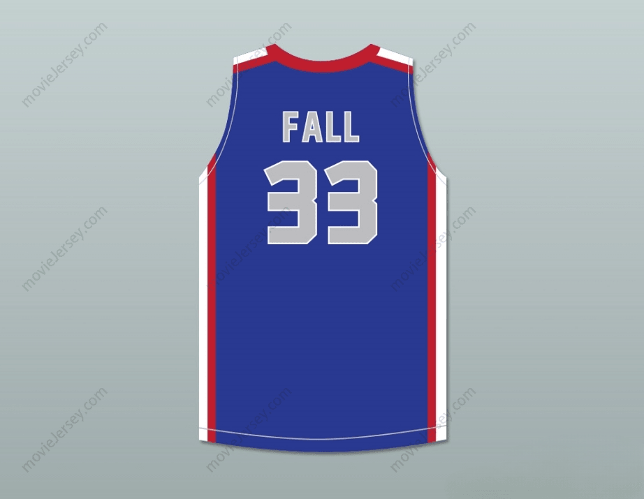 CUSTOM ANY Name Number Freeship Custom Any Name Number TACKO FALL 33 EACH 1 TEACH 1 ELITE AAU BLUE BASKETBALL JERSEY 2 Top Stitched S-6XL Top Stitched S-6XL