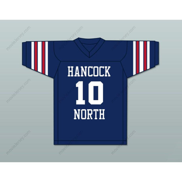 CUSTOM HAWKS BRETT FAVRE 10 HANCOCK NORTH CENTRAL HIGH SCHOOL FOOTBALL JERSEY