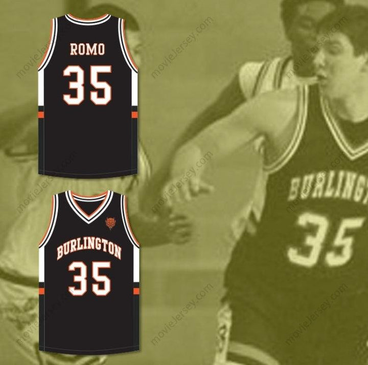 CUSTOM ANY Name Number TONY ROMO 35  HIGH SCHOOL BLACK BASKETBALL JERSEY WITH PATCH Top Stitched S-6XL