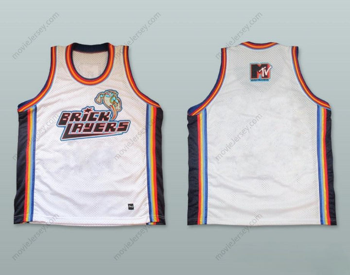 CUSTOM ANY Name Number BLANK BRICKLAYERS BASKETBALL JERSEY SIXTH ANNUAL ROCK N' JOCK B-BALL JAM 1996 Top Stitched S-6XL