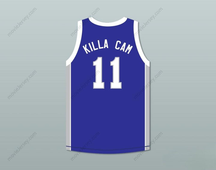 CUSTOM ANY Name Number RAPPER CAMERON 'KILLA CAM' GILES 11  CENTER RAMS BLUE BASKETBALL JERSEY Top Stitched S-6XL