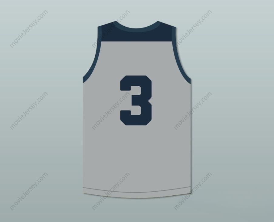CUSTOM ANY Name Number LIANGELO BALL 3   HIGH SCHOOL HUSKIES GRAY BASKETBALL JERSEY Top Stitched S-6XL
