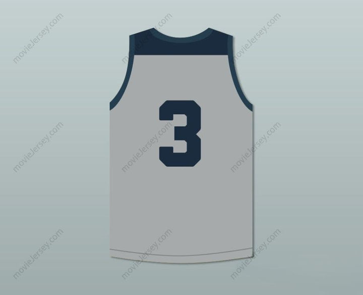 CUSTOM ANY Name Number LIANGELO BALL 3   HIGH SCHOOL HUSKIES GRAY BASKETBALL JERSEY Top Stitched S-6XL
