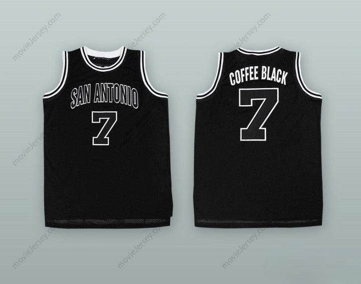 CUSTOM ANY Name Number COFFEE BLACK 7 BASKETBALL JERSEY Top Stitched S-6XL