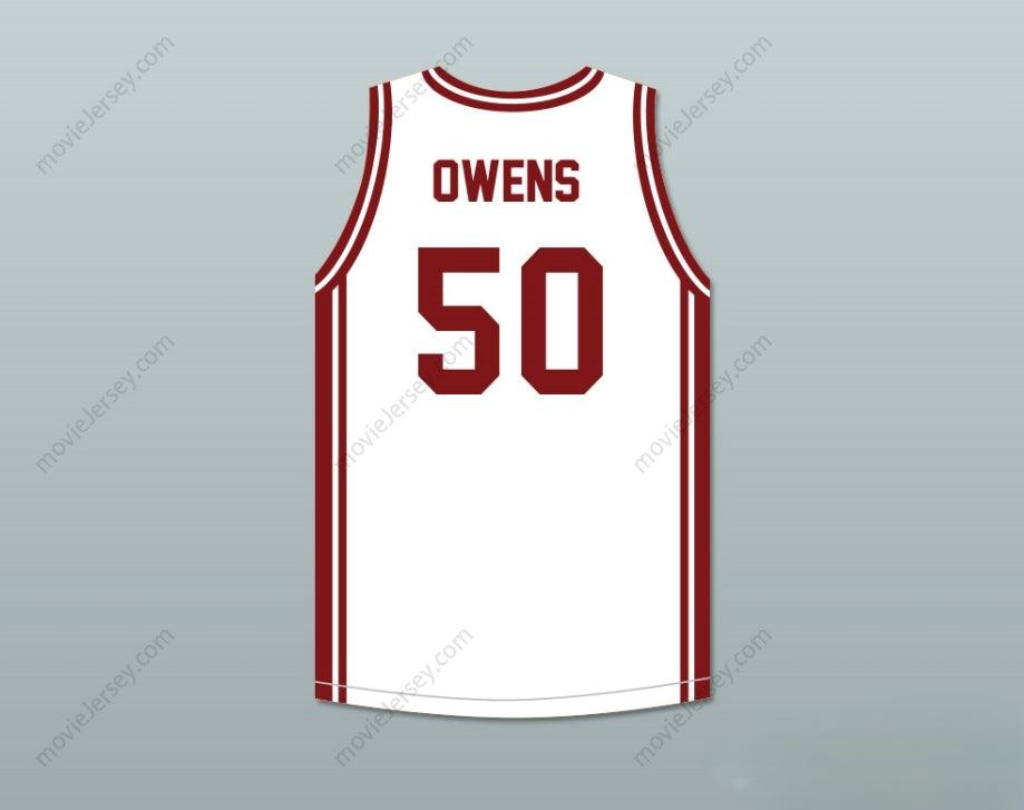 CUSTOM ANY Name Number TERRELL OWENS 50 BENJAMIN RUSSELL HIGH SCHOOL WILDCATS WHITE BASKETBALL JERSEY Top Stitched S-6XL