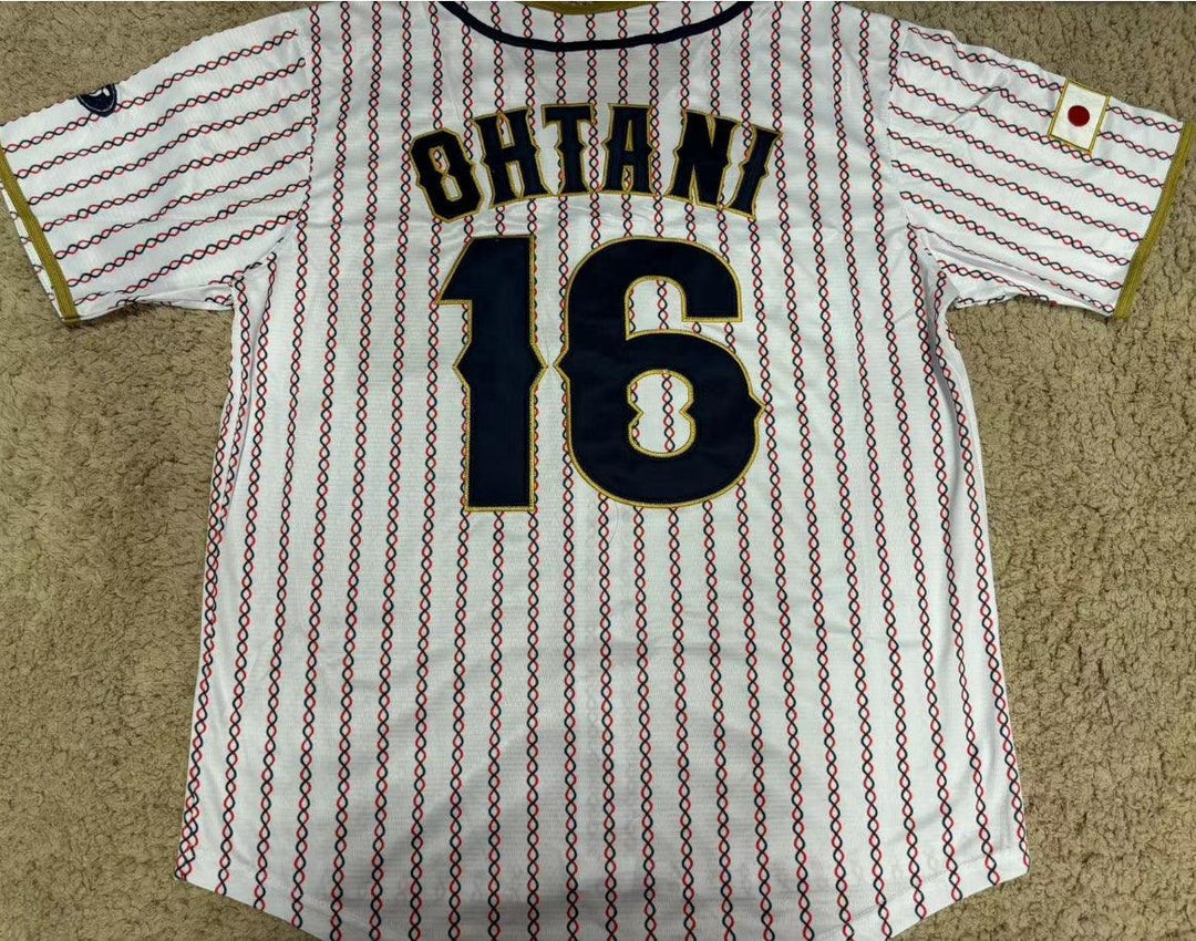 New Shohei Ohtani #16 Japan Baseball 2023 Baseball Classic Jersey Top Stitched
