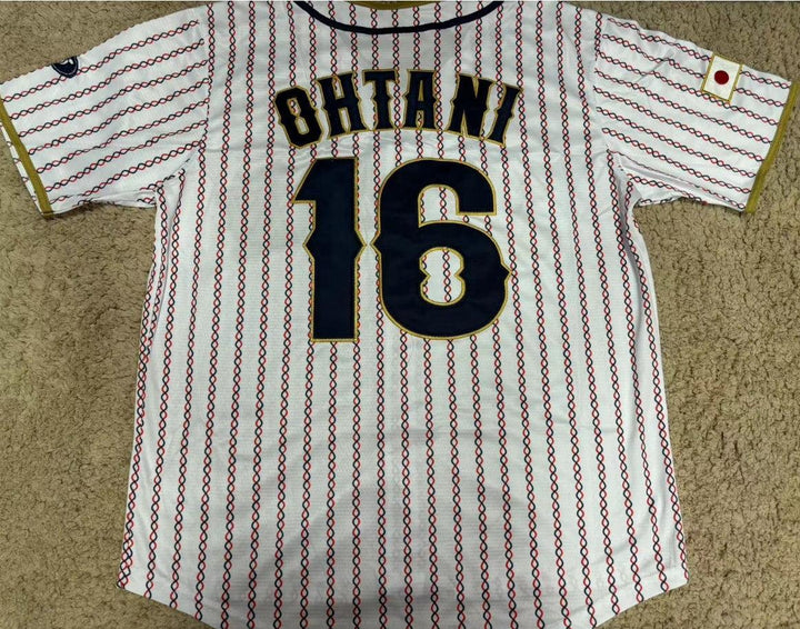 New Shohei Ohtani #16 Japan Baseball 2023 Baseball Classic Jersey Top Stitched