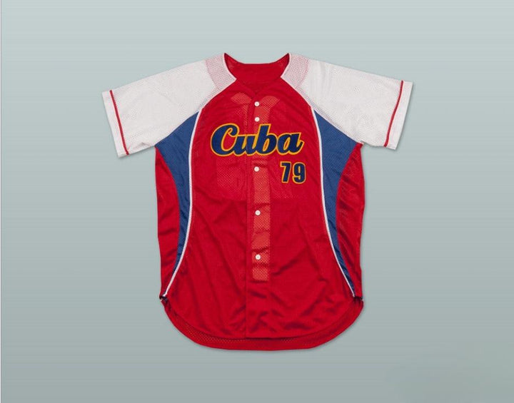 Custom Any Name Number JOSE ABREU 79 CUBA RED BASEBALL JERSEY Top Stitched S-6XL