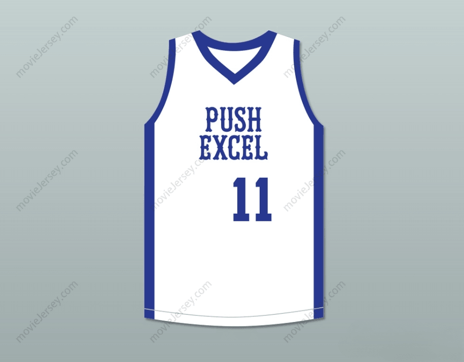 CUSTOM ANY Name Number ISIAH THOMAS 11 PUSH EXCEL PRO BASKETBALL CLASSIC WHITE BASKETBALL JERSEY 1985 CHARITY EVENT Top Stitched S-6XL