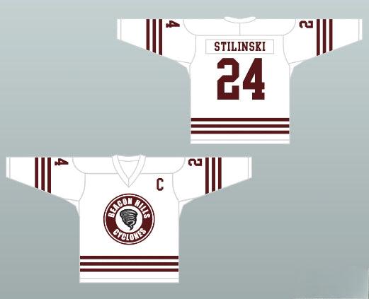 Custom Any Name Number Stiles Stilinski 24 Beacon Hills Cyclones Hockey Jersey Teen Wolf TV Series Top Stitched S-6XL