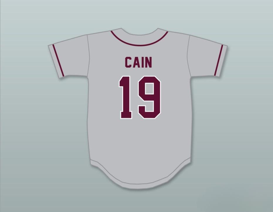 Custom Any Name Number LORENZO CAIN 19   HIGH SCHOOL COWBOYS GRAY BASEBALL JERSEY 2 Top Stitched S-6XL