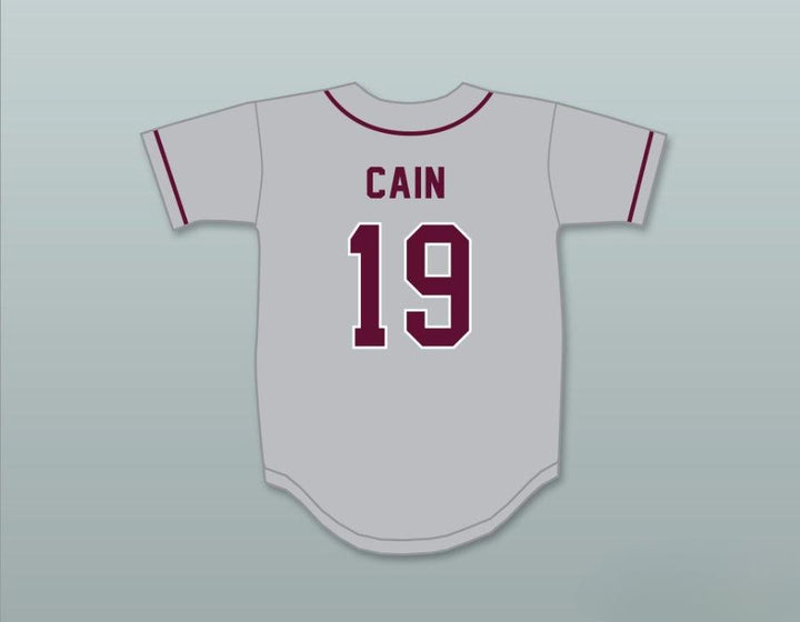 Custom Any Name Number LORENZO CAIN 19   HIGH SCHOOL COWBOYS GRAY BASEBALL JERSEY 2 Top Stitched S-6XL