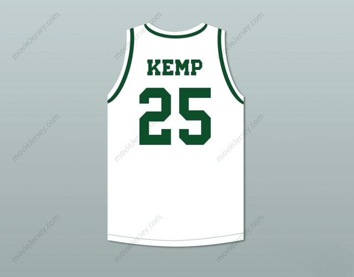 CUSTOM ANY Name Number SHAWN KEMP 25 CONCORD JUNIOR HIGH SCHOOL WHITE BASKETBALL JERSEY Top Stitched S-6XL