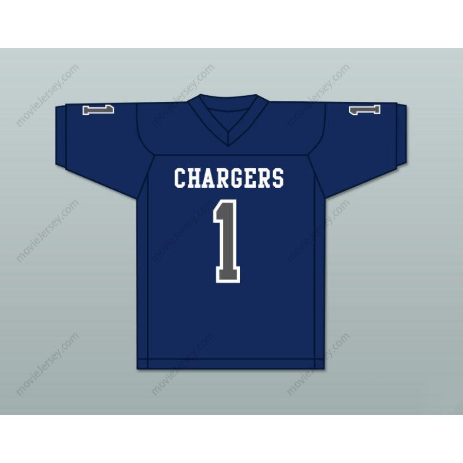 CUSTOM ANY Name Number ZACH WILSON 1 CORNER CANYON HIGH SCHOOL CHARGERS Football Jersey Top Stitched S-6XL