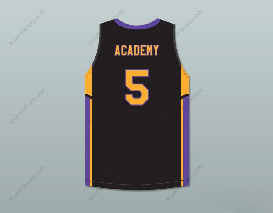 CUSTOM ANY Name Number R.J. BARRETT 5  ACADEMY  BLACK BASKETBALL JERSEY Top Stitched S-6XL