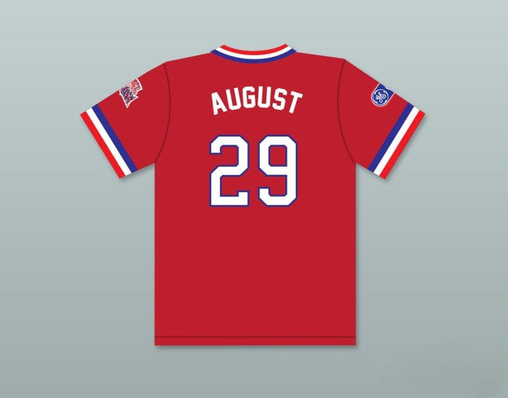 Custom Any Name Number DON AUGUST 29 1984 USA TEAM RED BASEBALL JERSEY Top Stitched S-6XL