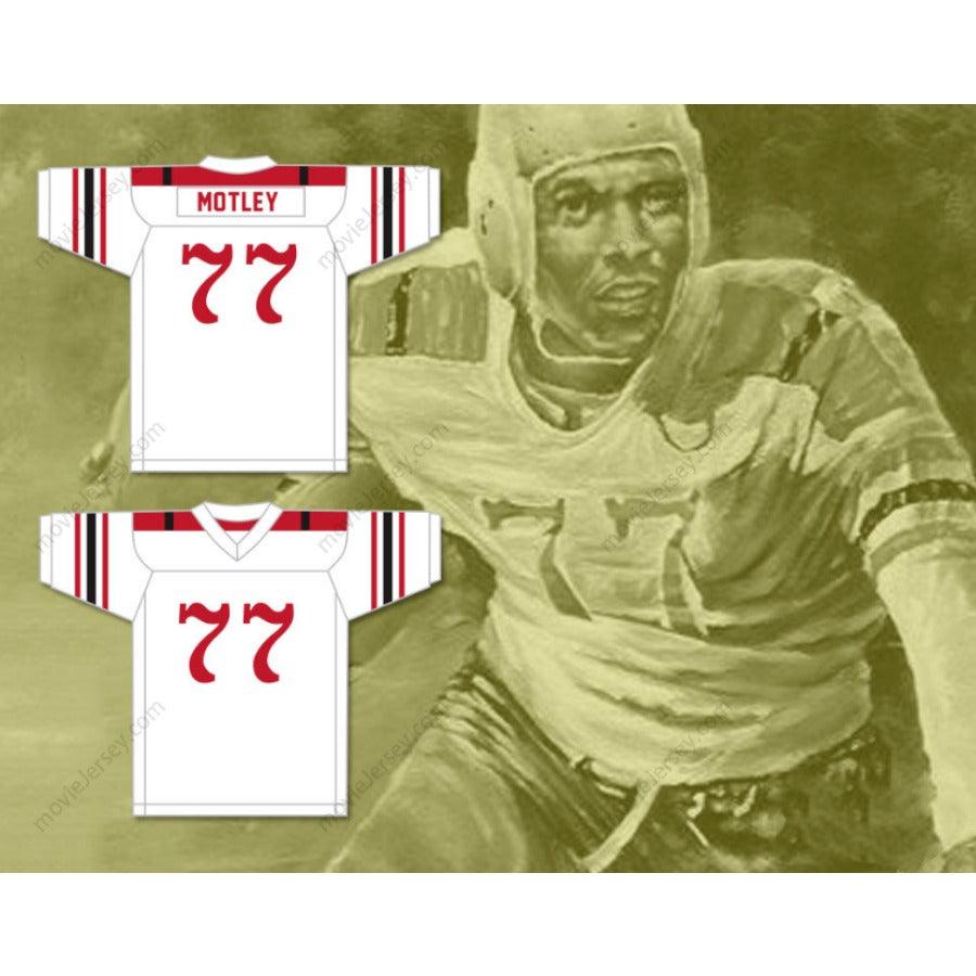 CUSTOM ANY Name Number MARION MOTLEY 77 CANTON MCKINLEY HIGH SCHOOL PUPS WHITE Football Jersey Top Stitched S-6XL