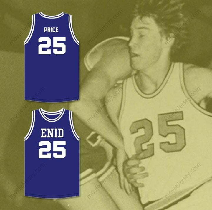 CUSTOM ANY Name Number MARK PRICE 25 ENID HIGH SCHOOL PLAINSMAN NAVY BLUE BASKETBALL JERSEY 2 Top Stitched S-6XL