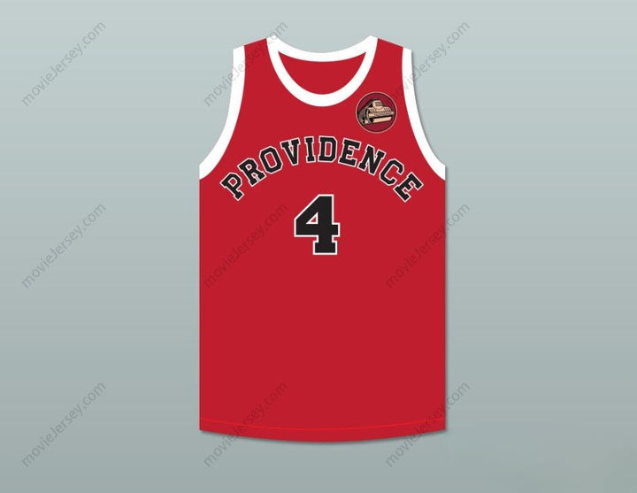 CUSTOM ANY Name Number DINO MARTIN 4 PROVIDENCE STEAMROLLERS RED BASKETBALL JERSEY WITH PATCH Top Stitched S-6XL