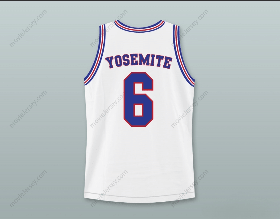CUSTOM ANY Name Number SPACE JAM TUNE SQUAD YOSEMITE SAM 6 BASKETBALL JERSEY STITCH SEWN Top Stitched S-6XL