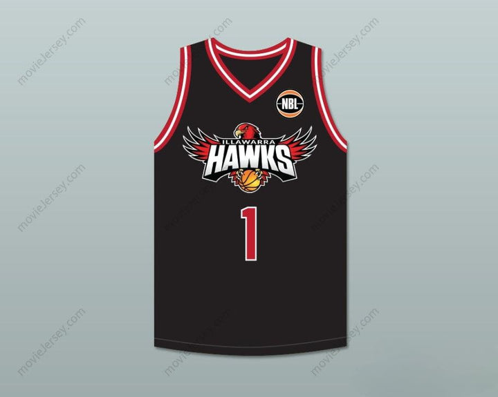 CUSTOM ANY Name Number LAMELO BALL 1 ILLAWARRA   BLACK BASKETBALL JERSEY 2 Top Stitched S-6XL