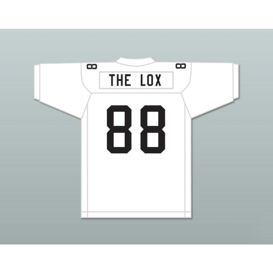 CUSTOM ANY Name Number THE LOX ROUGH RYDERS 88 SILVER Football Jersey Top Stitched S-6XL