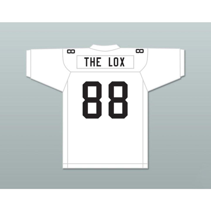 CUSTOM ANY Name Number THE LOX ROUGH RYDERS 88 SILVER Football Jersey Top Stitched S-6XL