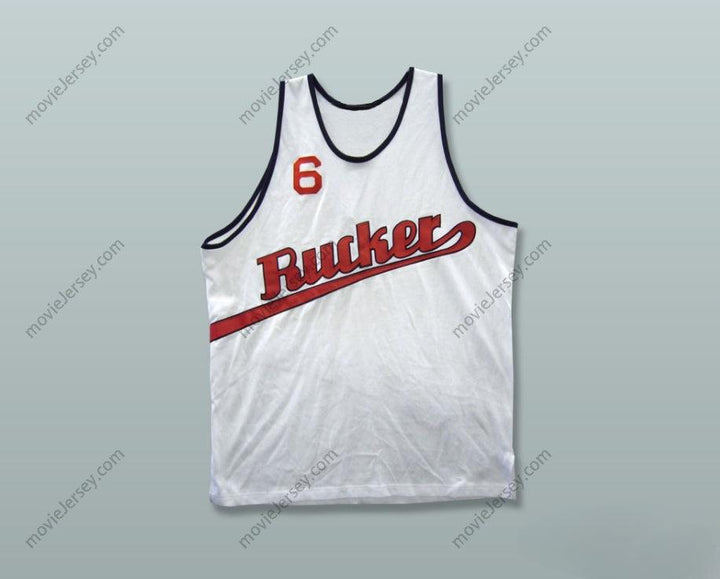 CUSTOM ANY Name Number 1977 RUCKER PARK 6 WHITE BASKETBALL JERSEY Top Stitched S-6XL