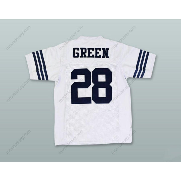 CUSTOM ANY Name Number DARRELL GREEN 28 JESSE H. JONES HIGH SCHOOL WHITE Football Jersey Top Stitched S-6XL