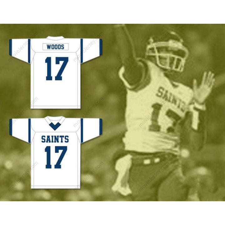 CUSTOM ANY Name Number JELANI WOODS 17 CEDAR GROVE HIGH SCHOOL SAINTS Football Jersey Top Stitched S-6XL
