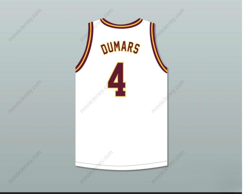 CUSTOM ANY Name Number JOE DUMARS 4  CENTRAL HIGH SCHOOL CHIEFS WHITE BASKETBALL JERSEY 2 Top Stitched S-6XL