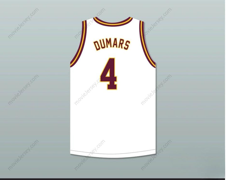 CUSTOM ANY Name Number JOE DUMARS 4  CENTRAL HIGH SCHOOL CHIEFS WHITE BASKETBALL JERSEY 2 Top Stitched S-6XL