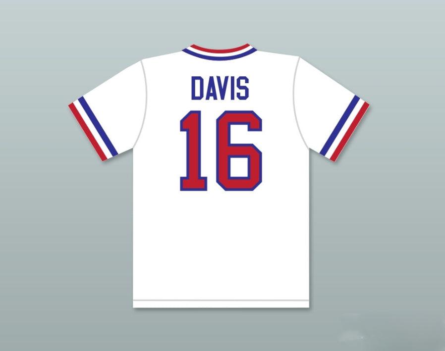 Custom Any Name Number CRASH DAVIS 16 TOURISTS BASEBALL JERSEY BULL  Top Stitched S-6XL