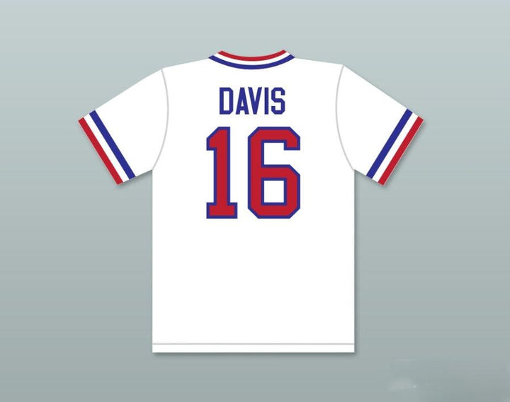 Custom Any Name Number CRASH DAVIS 16 TOURISTS BASEBALL JERSEY BULL  Top Stitched S-6XL