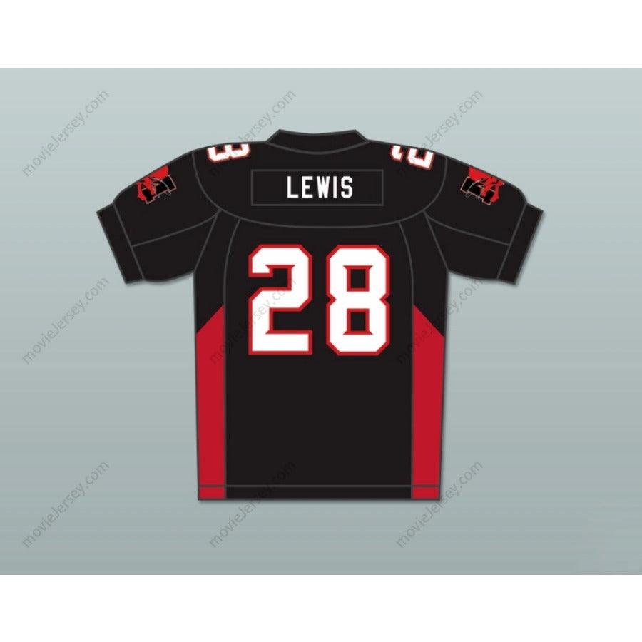 CUSTOM ANY Name Number 28 LEWIS MEAN MACHINE CONVICTS FOOTBALL JERSEY INCLUDES PATCHES Top Stitched S-6XL