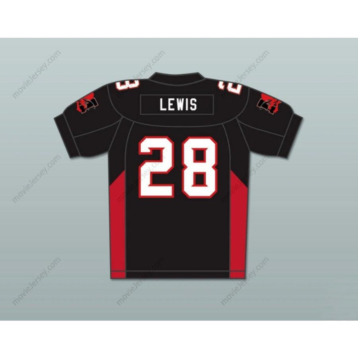 CUSTOM ANY Name Number 28 LEWIS MEAN MACHINE CONVICTS FOOTBALL JERSEY INCLUDES PATCHES Top Stitched S-6XL