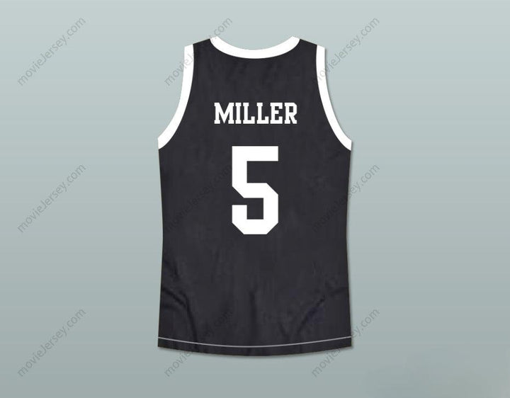 CUSTOM ANY Name Number HANGIN' WITH MR. COOPER REGGIE MILLER 5 OAKBRIDGE PENGUINS HIGH SCHOOL BASKETBALL JERSEY Top Stitched S-6XL