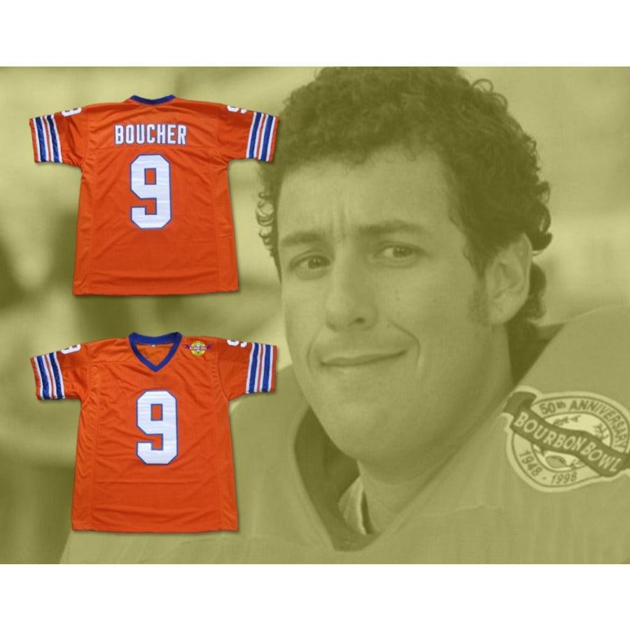 CUSTOM ANY Name Number ADAM SANDLER 9 BOBBY BOUCHER THE WATERBOY MUD DOGS FOOTBALL JERSEY Top Stitched S-6XL
