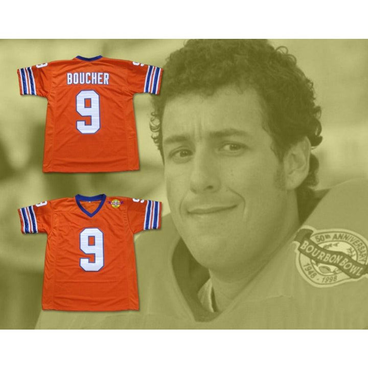 CUSTOM ANY Name Number ADAM SANDLER 9 BOBBY BOUCHER THE WATERBOY MUD DOGS FOOTBALL JERSEY Top Stitched S-6XL