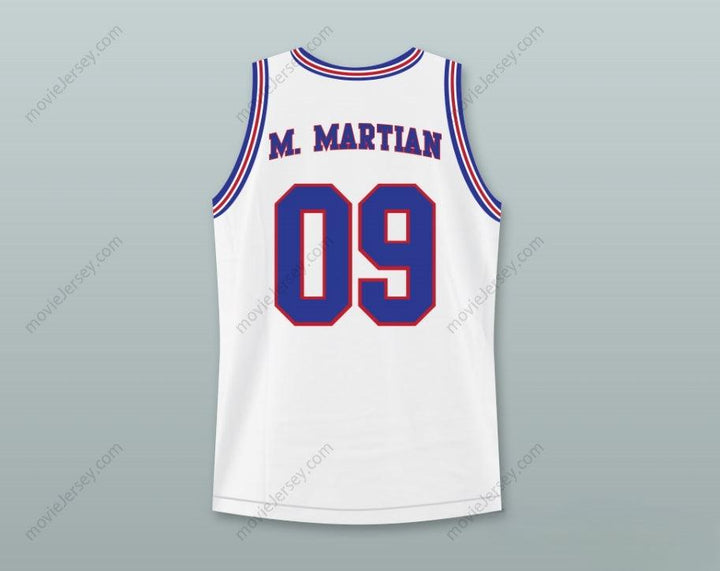 CUSTOM ANY Name Number SPACE JAM MARVIN THE MARTIAN 09 TUNE SQUAD BASKETBALL JERSEY WITH MARVIN THE MARTIAN PATCH Top Stitched S-6XL