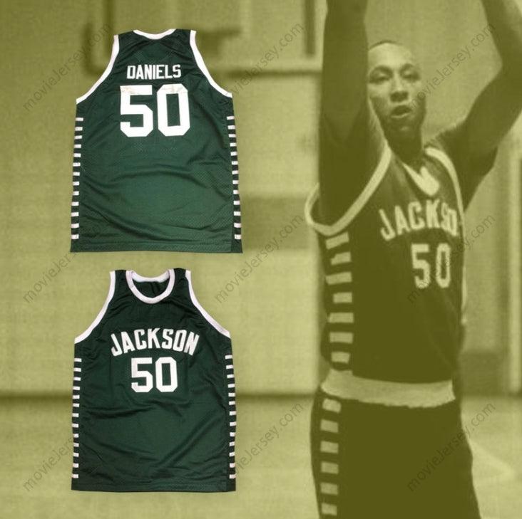 CUSTOM ANY Name Number LLOYD DANIELS 50 JACKSON HIGH SCHOOL BASKETBALL JERSEY Top Stitched S-6XL