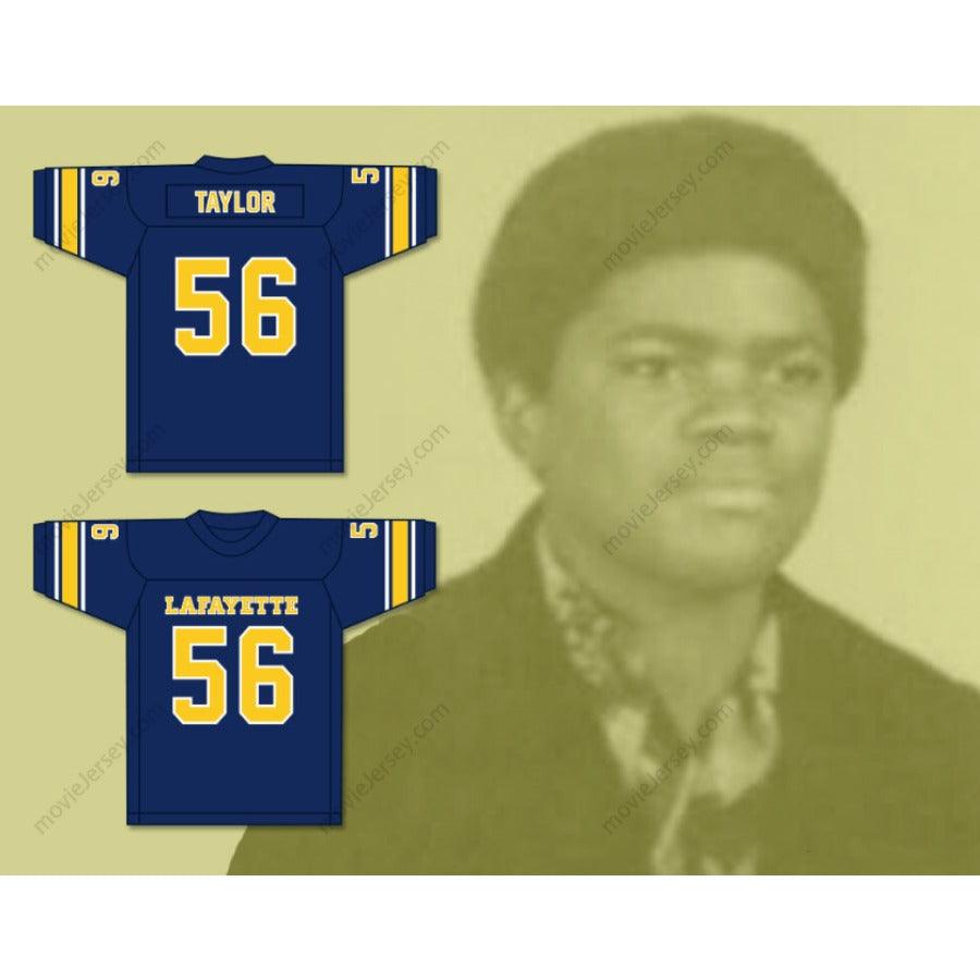 CUSTOM ANY Name Number LAWRENCE TAYLOR 56 LAFAYETTE HIGH SCHOOL RAMS NAVY BLUE FOOTBALL JERSEY Top Stitched S-6XL