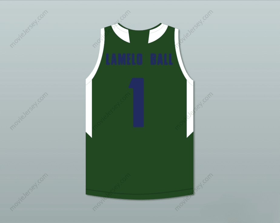 CUSTOM ANY Name Number LAMELO BALL 1   HUSKIES GREEN BASKETBALL JERSEY Top Stitched S-6XL