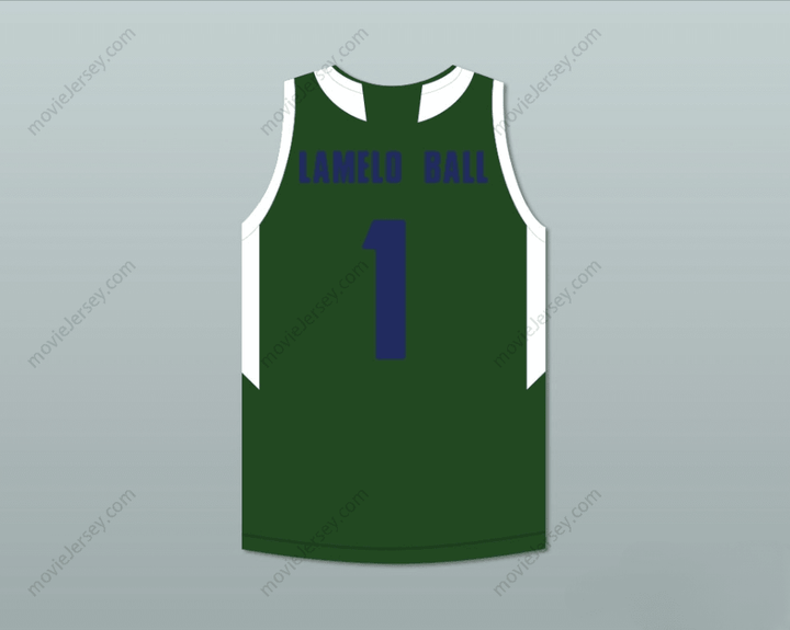 CUSTOM ANY Name Number LAMELO BALL 1   HUSKIES GREEN BASKETBALL JERSEY Top Stitched S-6XL