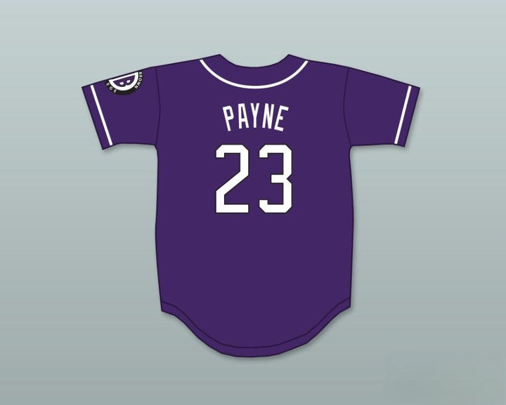 Custom Any Name Number MARTIN PAYNE 23 MORRIS BROWN COLLEGE WOLVERINES PURPLE BASEBALL JERSEY Top Stitched S-6XL