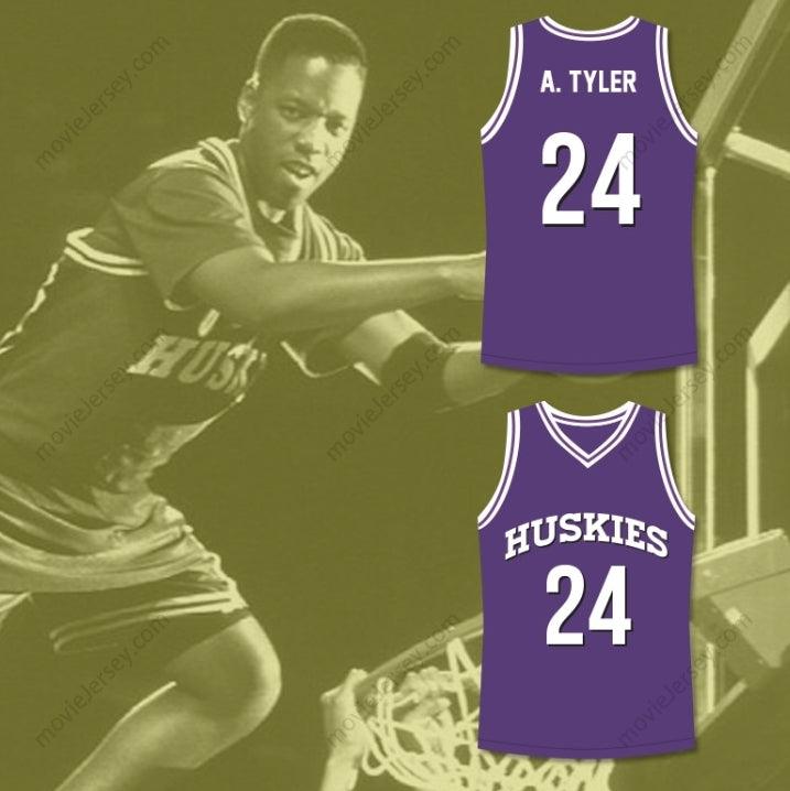 CUSTOM ANY Name Number KADEEM HARDISON ANTOINE TYLER 24 HUSKIES BASKETBALL JERSEY THE 6TH MAN NEW Top Stitched S-6XL