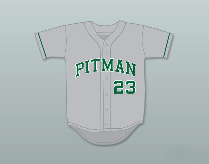 Custom Any Name Number COLIN KAEPERNICK 23 JOHN H. PITMAN HIGH SCHOOL PRIDE GRAY BASEBALL JERSEY 1 Top Stitched S-6XL